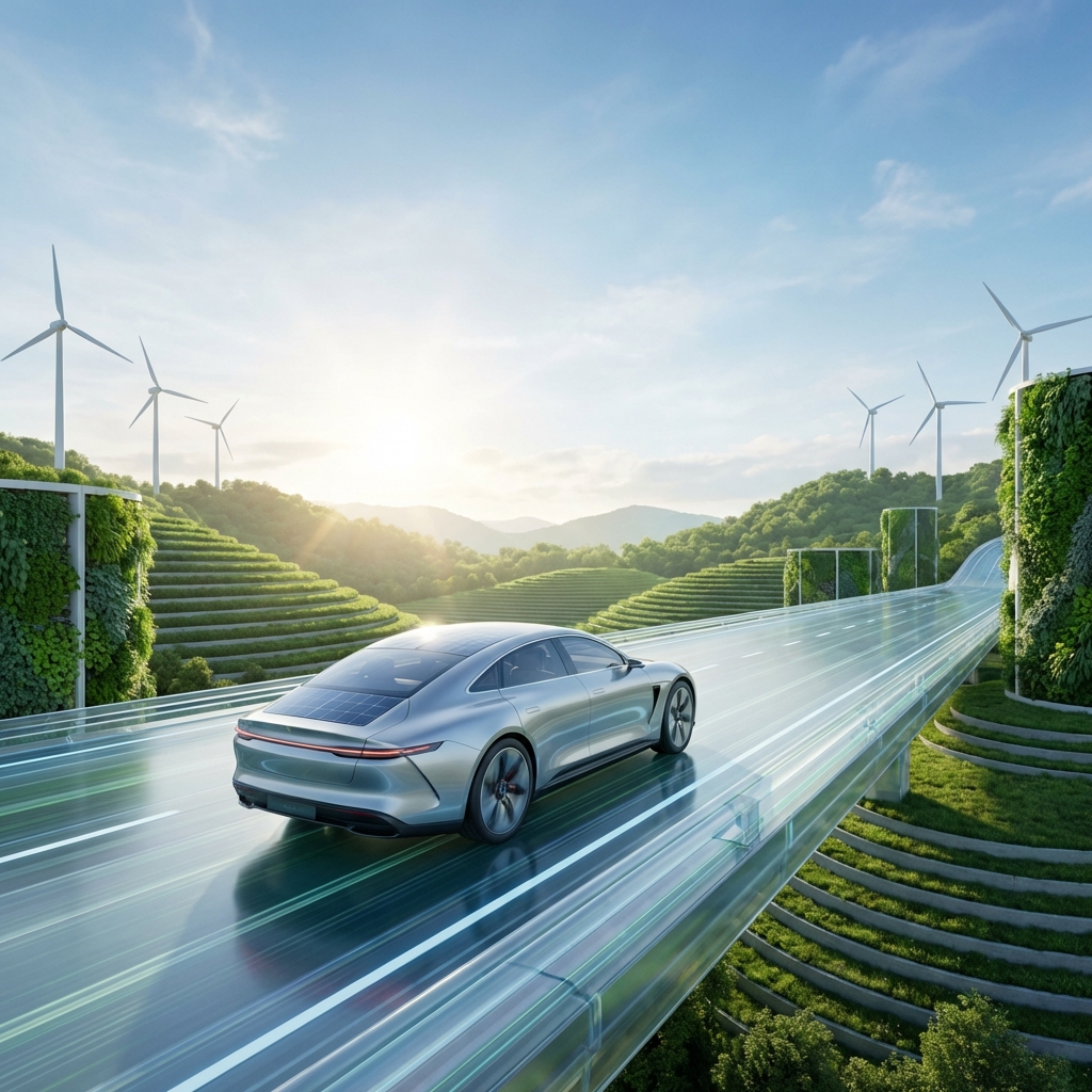 Futuristic Electric Car