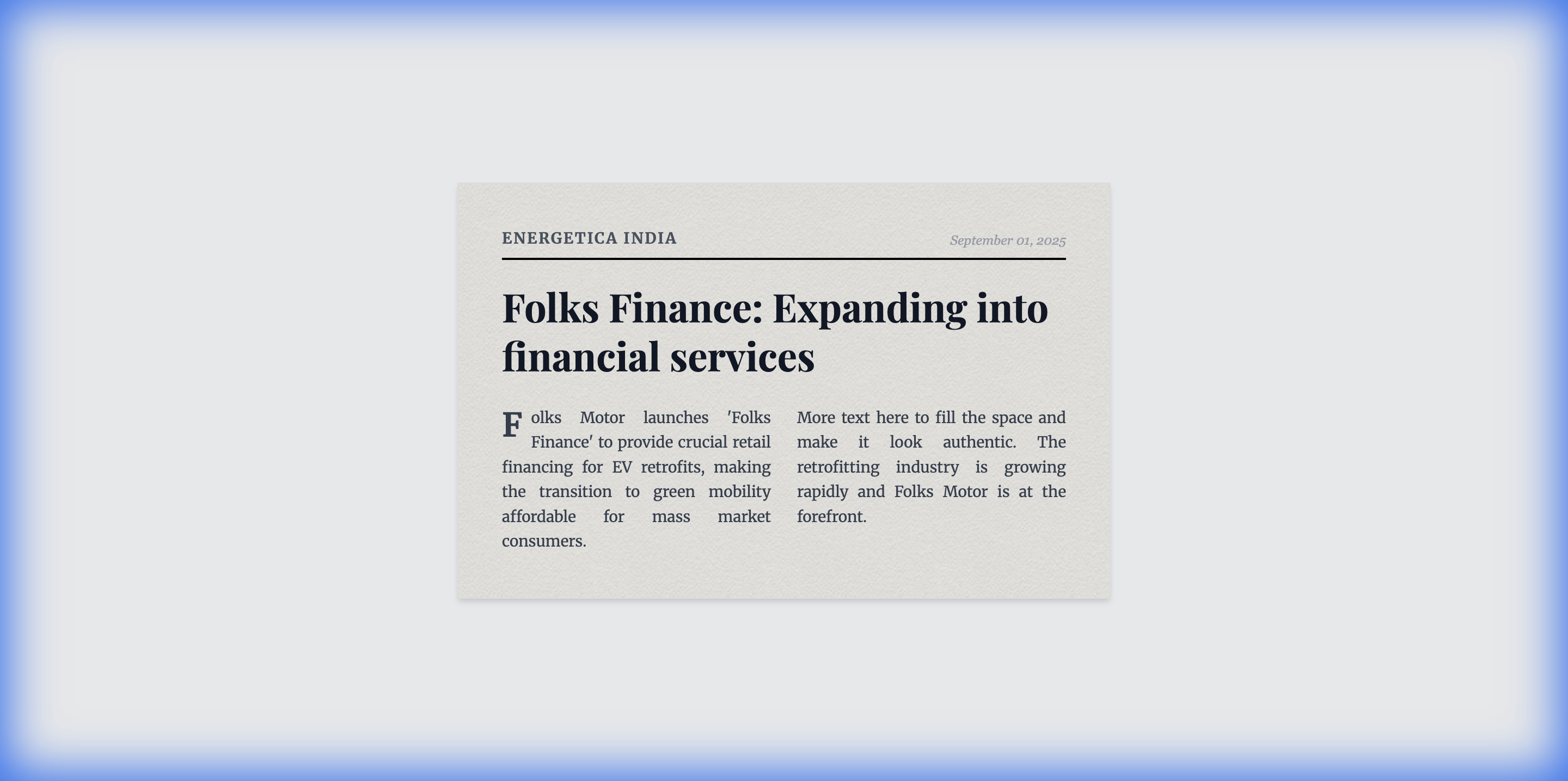 Folks Finance: Expanding into financial services